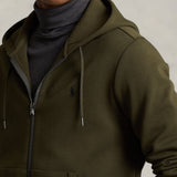 Ralph Lauren Double-Knit Full-Zip Hoodie Olive