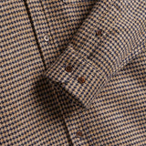 Portuguese Flannel Abstract Pied Poule In Navy