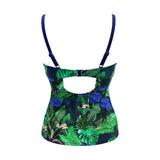 Pour Moi Padded Palermo Underwired Padded Tankini In Navy Fern