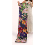Powder Autumn Posy Luxe Scarf In Midnight