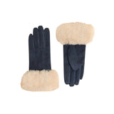 Powder Bettina Gloves In Navy & Cream