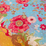 Powder Cotton Scarf Paisley Poppies