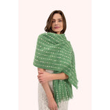 Powder Dakota Cosy Scarf In Olive