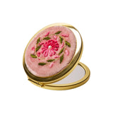 Powder Embroidered Mirror In Pink Petals