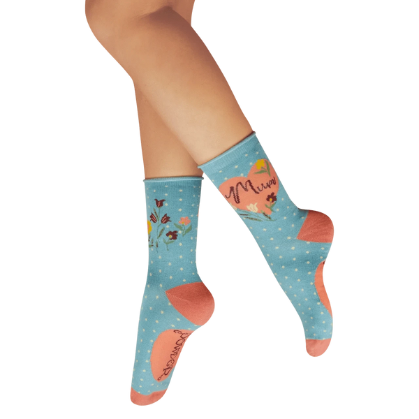 Powder Ladies' Ankle Socks - Special Mum - Denim