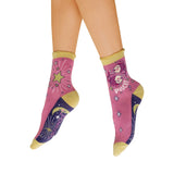 Powder Pisces Zodiac Ankle Socks