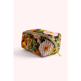 Powder Quilted Make Up Bag In Midnight Posy