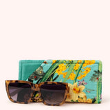 Powder Velvet Sunglasses Pouch In Spring Flora