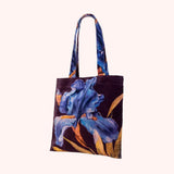 Powder Velvet Tote Bags Iris In Purple