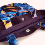 Powder Velvet Tote Bags Iris In Purple