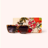 Velvet Sunglasses Pouch Fine Flowers