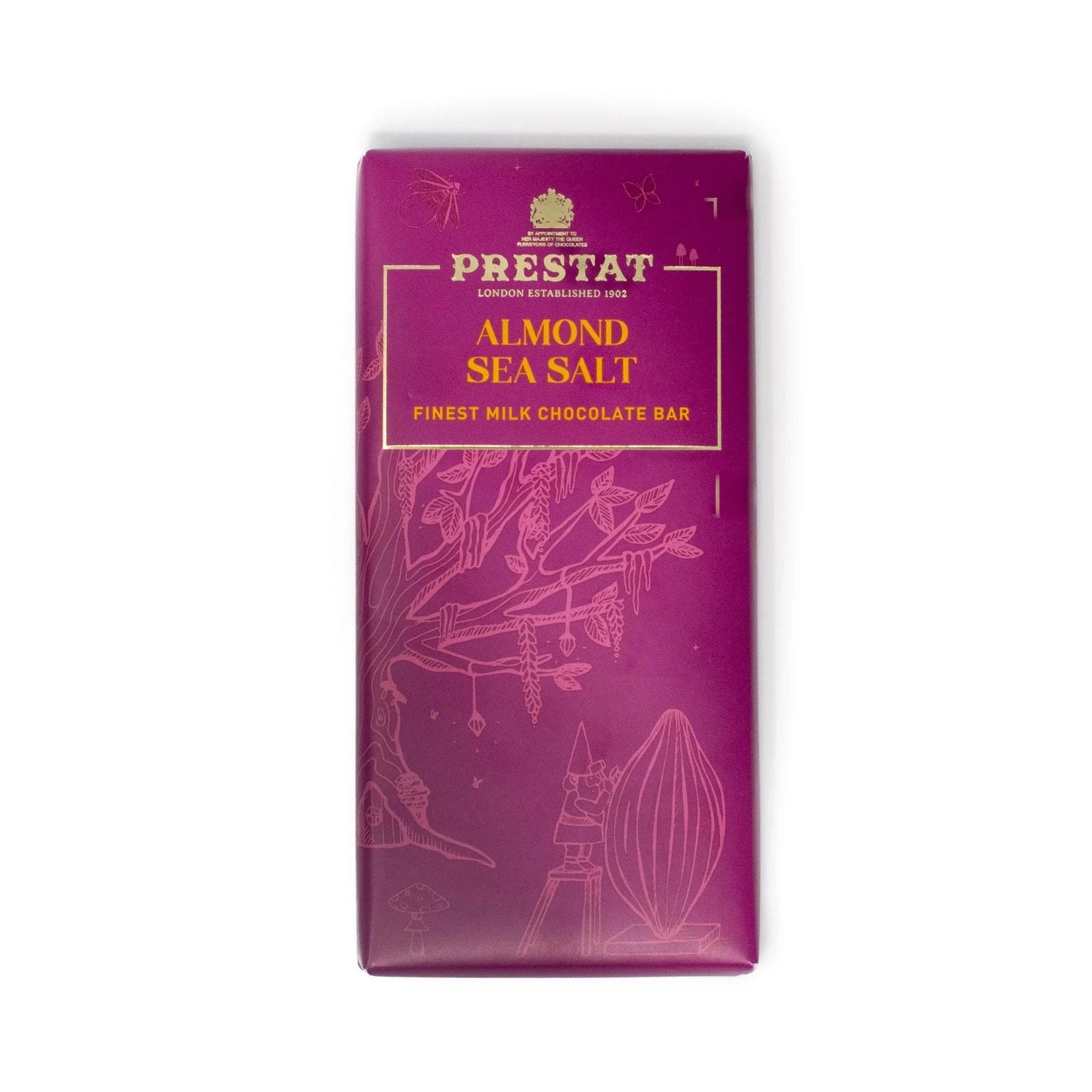 Prestat Bar Milk Chocolate & Almond Sea Salt 75G