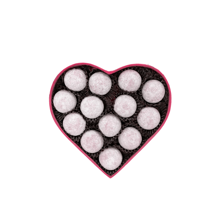 Prestat Pink Marc de Champagne Heart - Love Truffles Collection