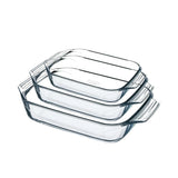 Pyrex Irresistible 3 Piece Glass Roaster Set