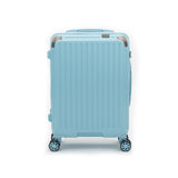 Qubed Guarded 55cm 4-Wheel Cabin Case In Sky Blue