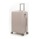 Qubed Guarded 68cm 4-Wheel Expandable Suitcase In Putty