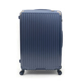 Qubed Guarded 78cm 4-Wheel Expandable Suitcase In Navy