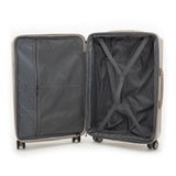 Qubed Guarded 78cm 4-Wheel Expandable Suitcase In Putty