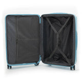Qubed Guarded 78cm 4-Wheel Expandable Suitcase In Sky Blue