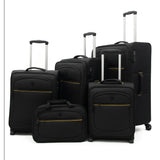 Qubed Segment 2.0 75cm 4-Wheel Expandable Suitcase in Black