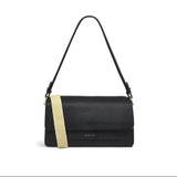 Radley Leather Lane Medium Flapover Shoulder Bag In Black