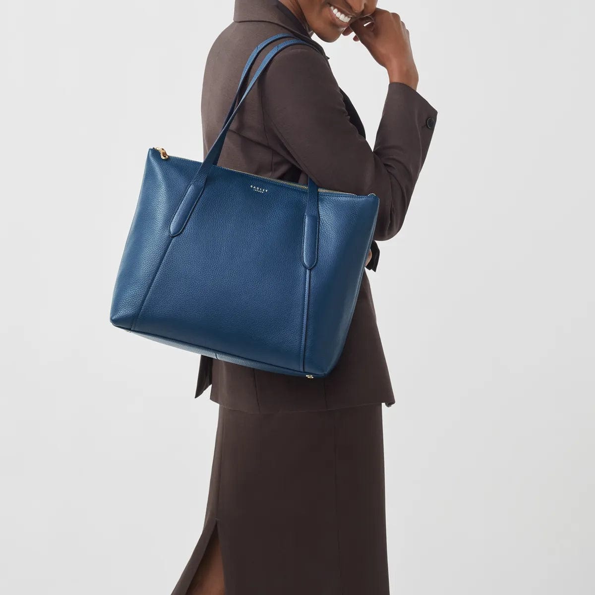Radley London Wood Street 2.0 Large Ziptop Tote in Deepsea
