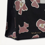 Radley Abstract Floral Small Open Top Grab In Black