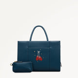 Radley An Ice Day Medium Ziptop Grab Bag In Teal