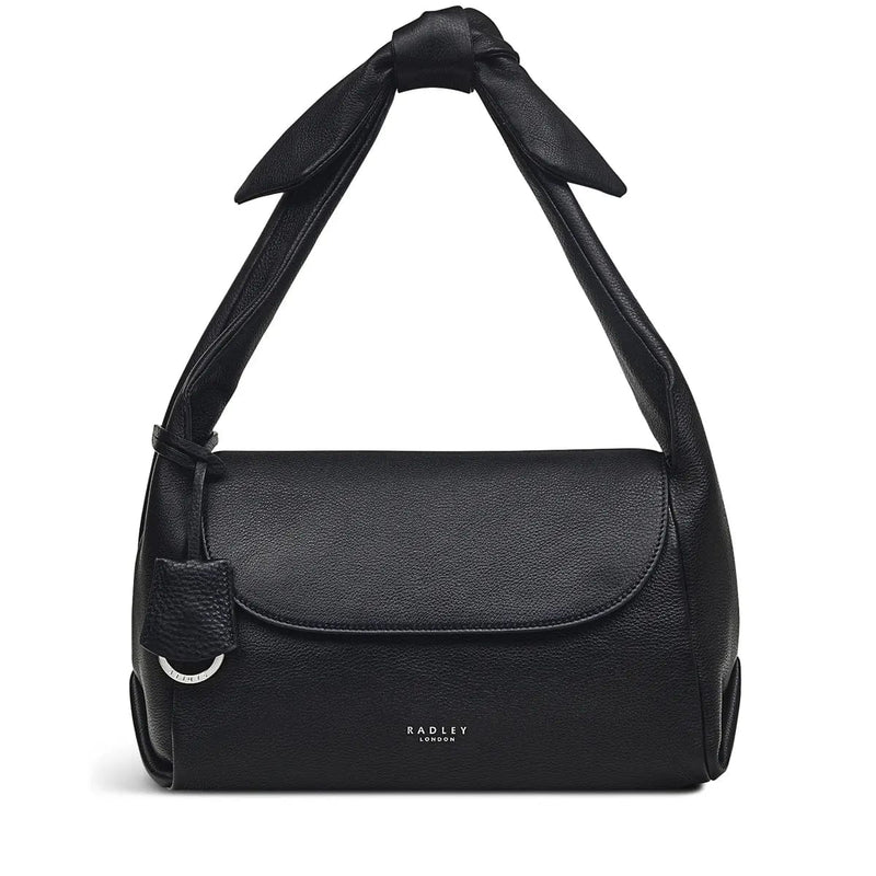 Radley Cranwell Close Medium Flapover Shoulder Bag Black Elys Wimbledon