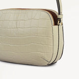 Radley Dukes Place Faux Croc Medium Ziptop Cross Body In Snow
