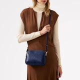 Radley Dukes Place - Faux Snake Medium Ziptop Crossbody in Evenfall