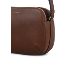 Radley Dukes Place Leather Medium Zip Top Cross Body Bag In Chocolate