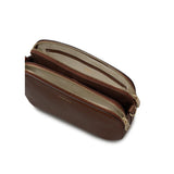 Radley Dukes Place Leather Medium Zip Top Cross Body Bag In Chocolate