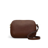 Radley Dukes Place Leather Medium Zip Top Cross Body Bag In Chocolate