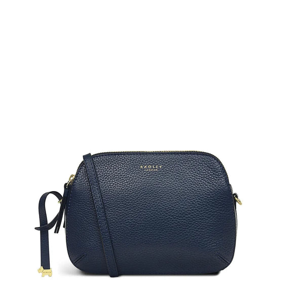 Radley Dukes Place Medium Ziptop Crossbody in Ink Blue