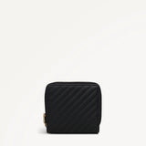 Radley Dukes Place - Quilt Medium Zip Around Purse In Black