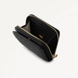Radley Dukes Place - Quilt Medium Zip Around Purse In Black