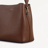 Radley Dukes Place Texure Medium Compartment Cross Body in Chocolate