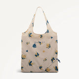 Radley Fantastic Floral Responsible Drawstring Foldaway in Salt