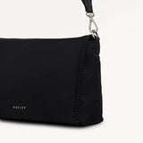 Radley Halley Row Medium Flapover Crossbody In Black