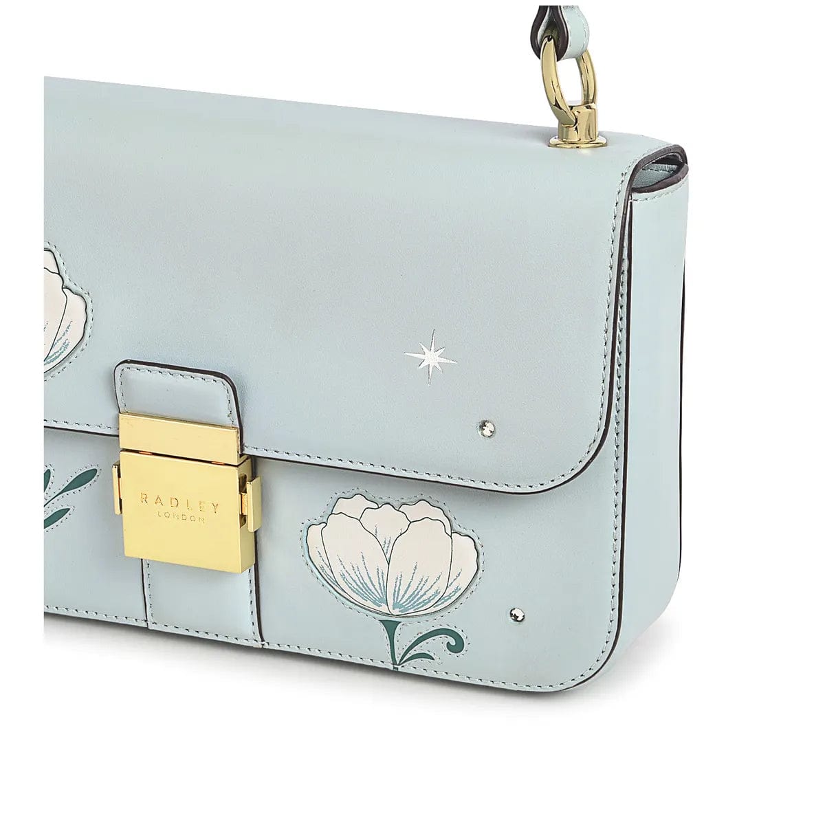Radley London Hanley Close Spring Rose Medium Flapover Shoulder in Sea