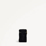 Radley Holland Park Quilt Medium Zip Around Phone Crossbody In Black