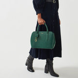 Radley Liverpool Street 2.0 Croc Ziptop Bag Green