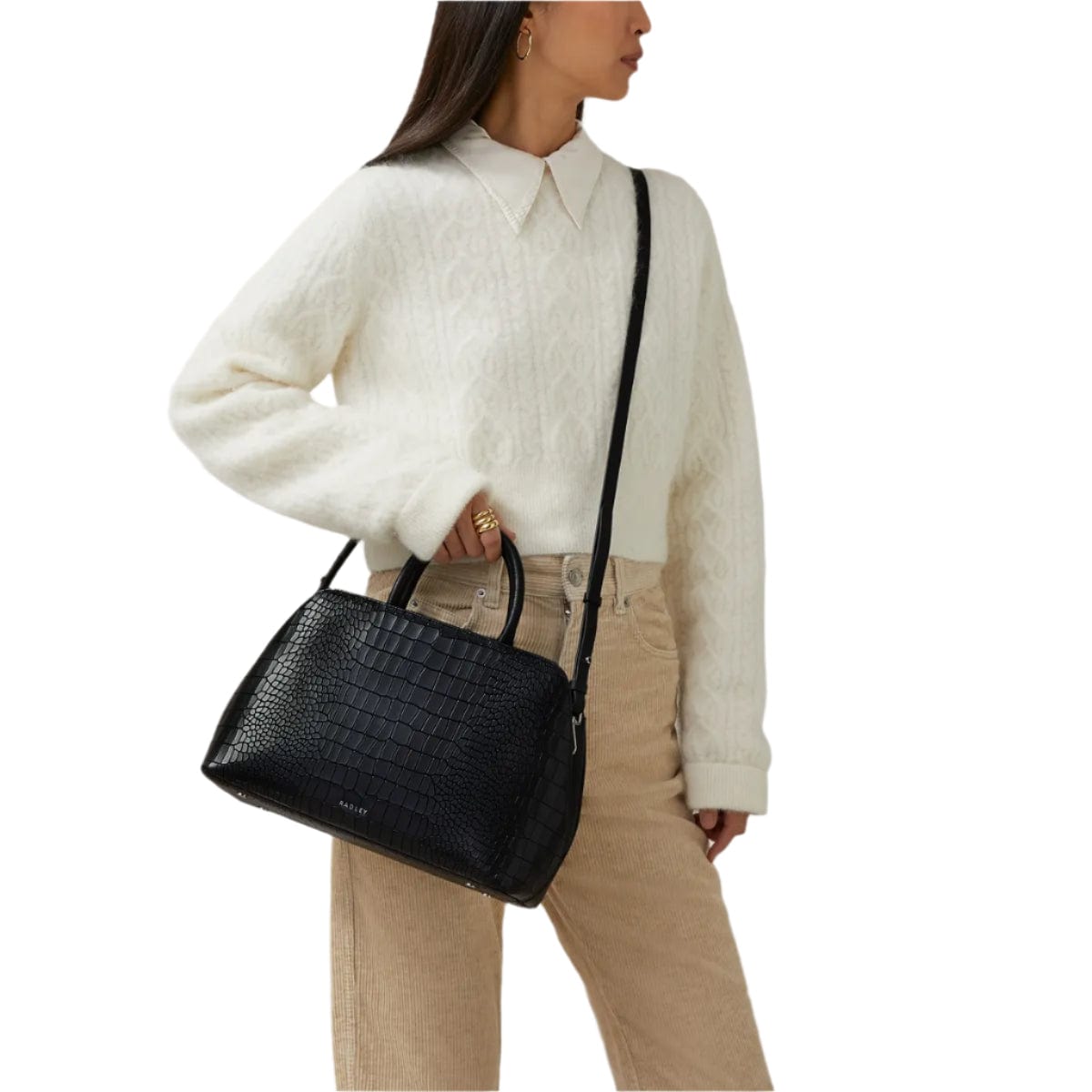 Radley Liverpool Street Icon Medium Ziptop Grab In Black