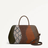 Radley Liverpool Street Medium Ziptop Grab Bag In Coffee