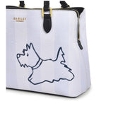 Radley Palace Gardens Stripe Medium Ziptop Multiway in Chalk