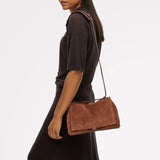 Radley Mercer Street Medium Suede Shoulder Bag In Russet Brown