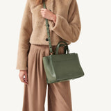 Radley Oak Street Medium Ziptop Grab in Dark Olive