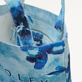 Radley Painterly Floral Small Open Top Grab in Denim