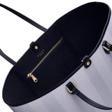 Radley Palace Gardens Stripe Large Open Top Shoulder in Chalk